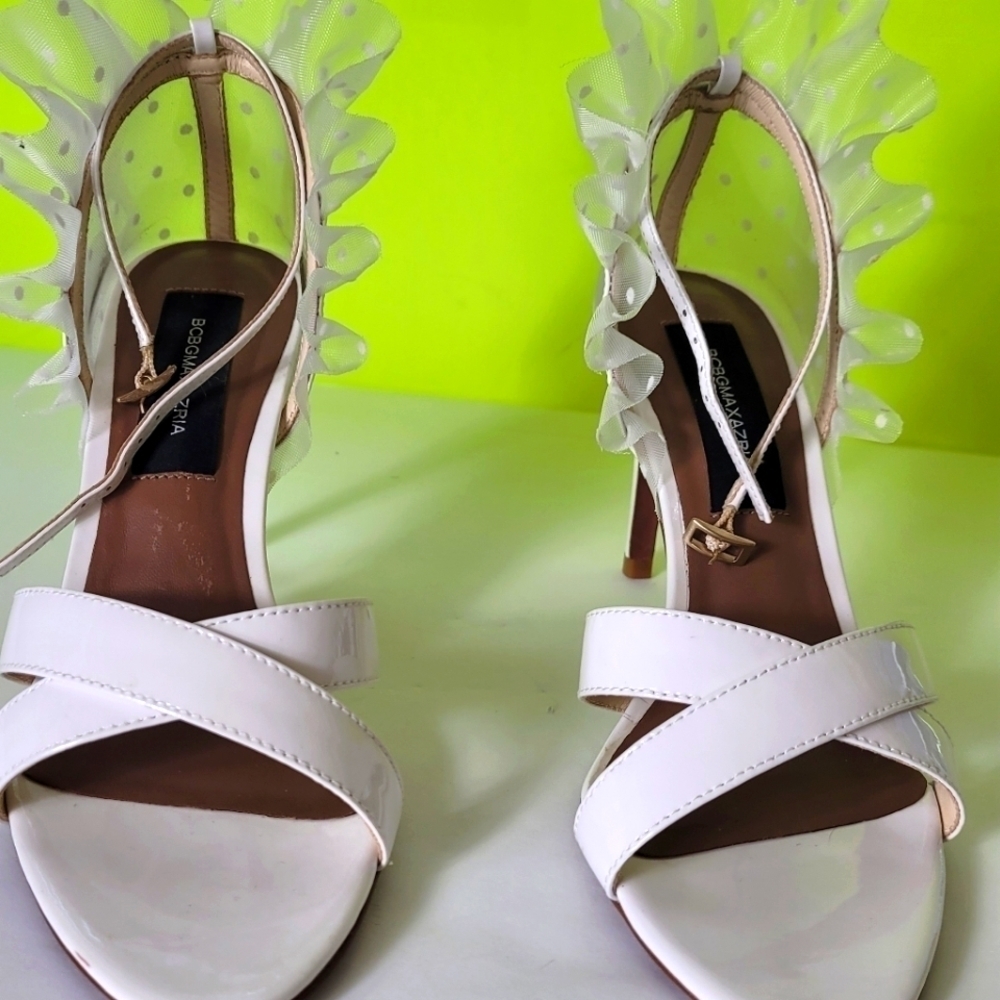 Stella Leather Heel Sandals size 6
